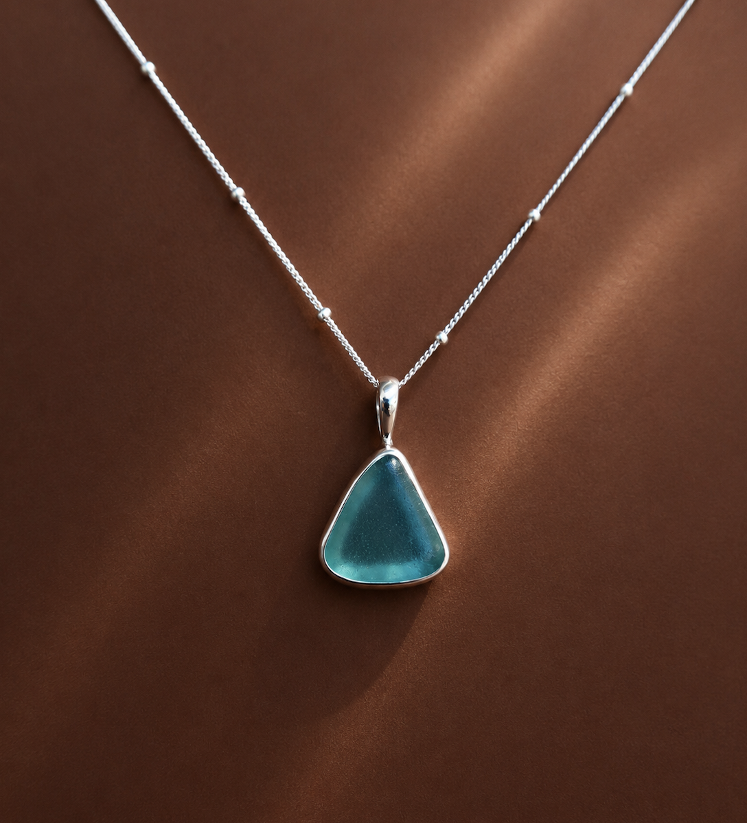 Teal Sea Foam Necklace