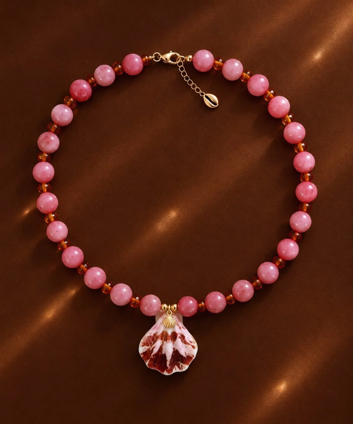 Decatopecten Glass Bead Necklace