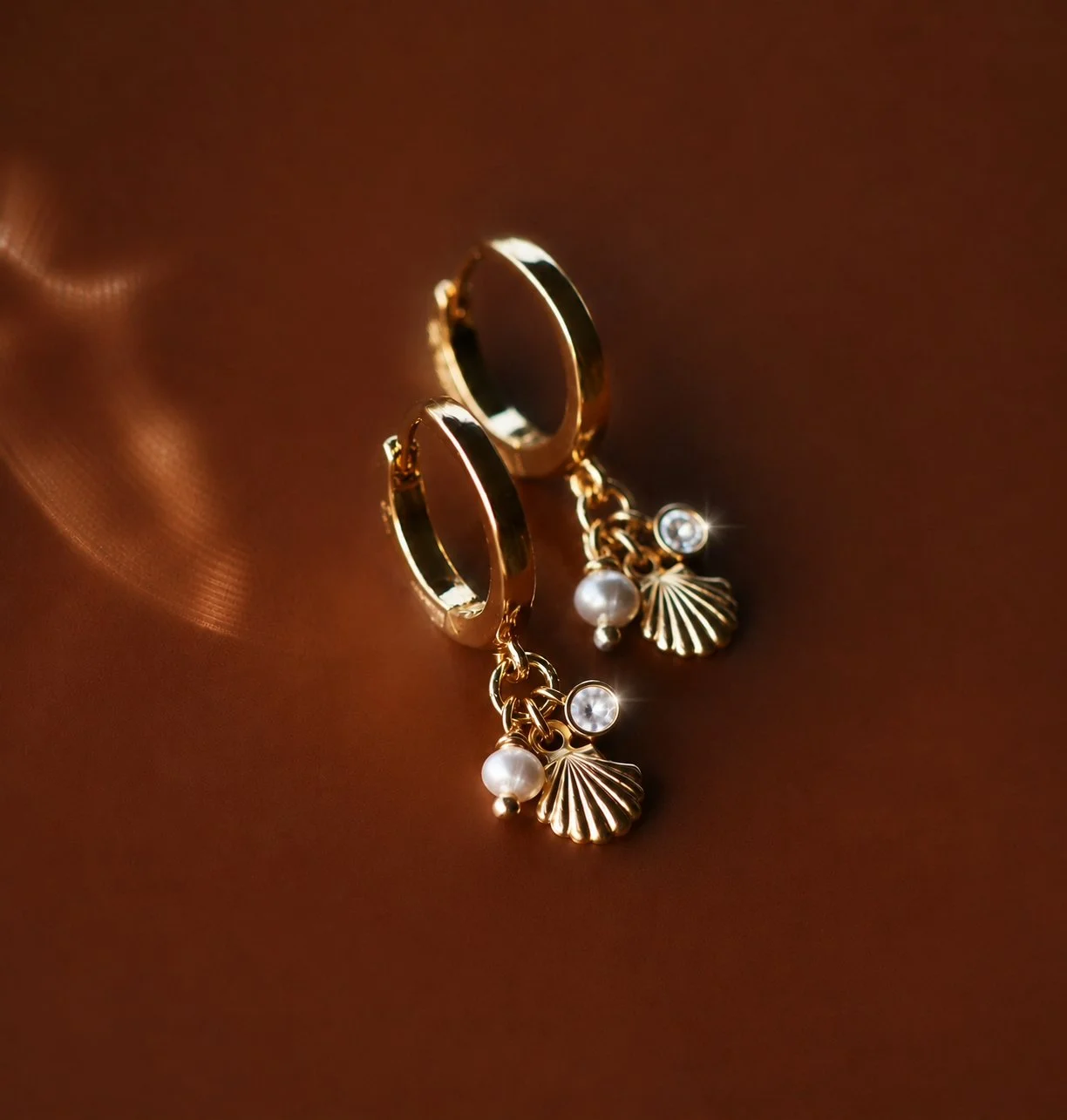 Bayside Opal Hoops