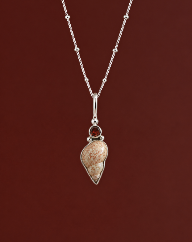Citrine Stone and Pheasant shell