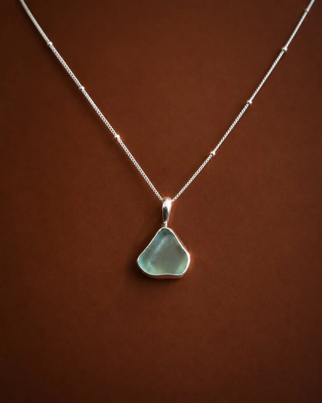 Light Turquoise Sea Foam Necklace