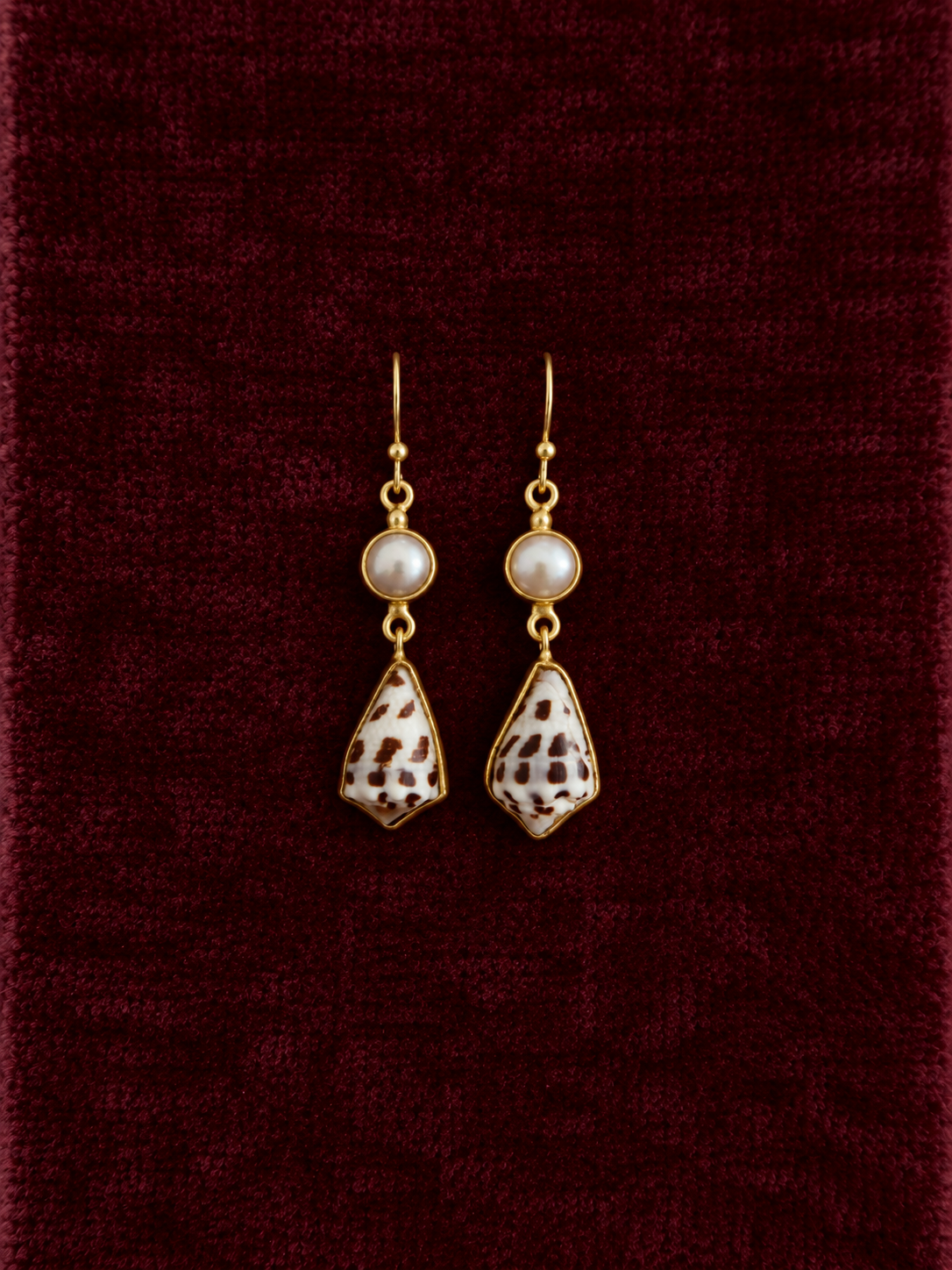 Hebrew and Pearl Earrings