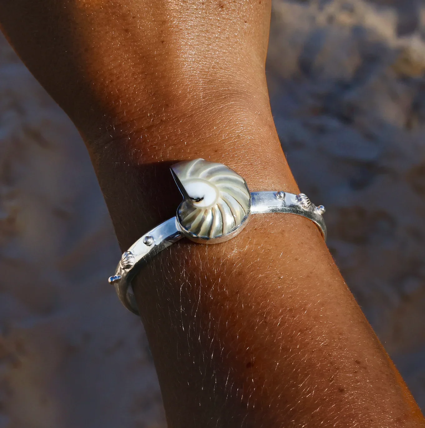 Oasis Nautilus Pearl Cuff.webp