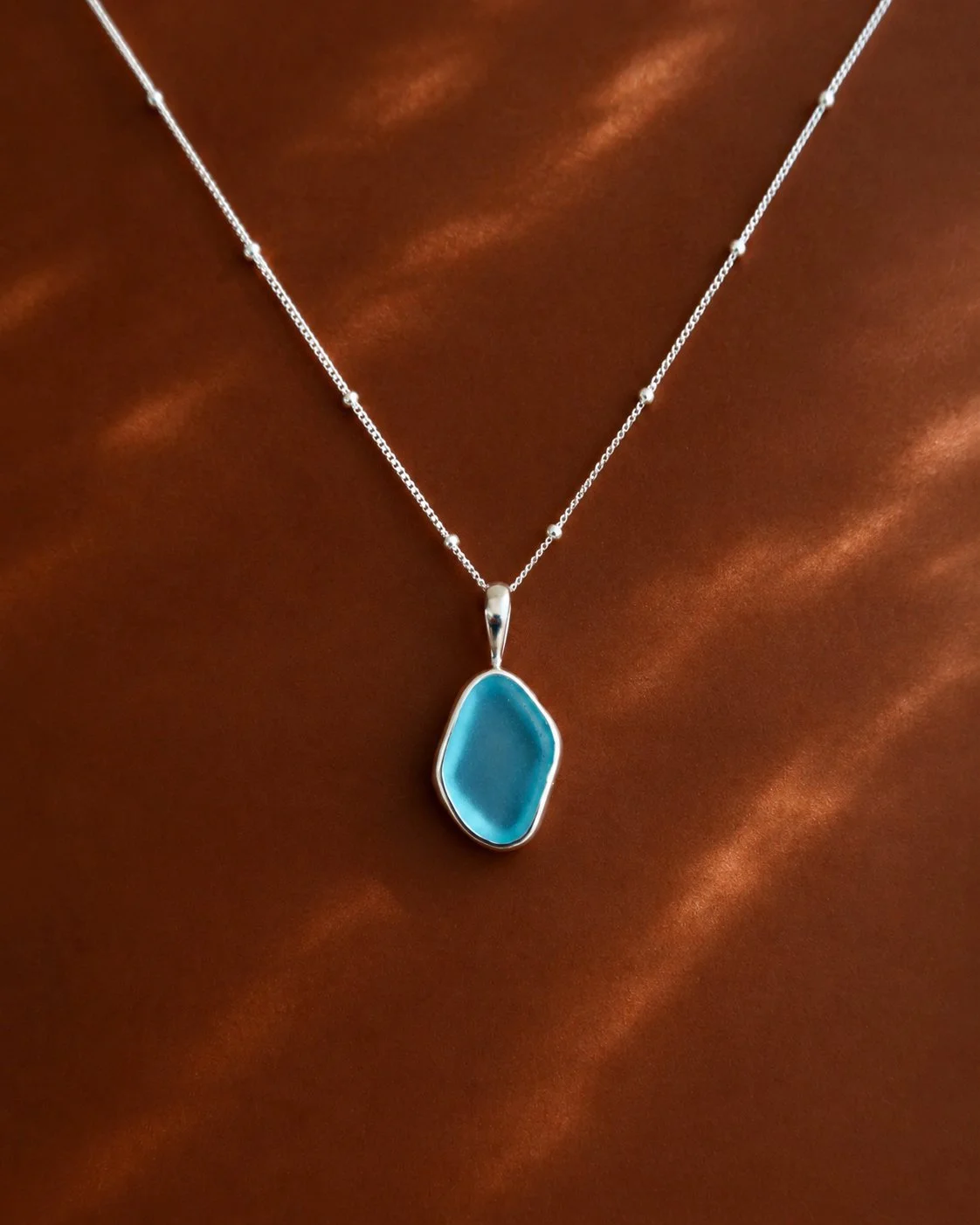 Blue Sea Foam Necklace