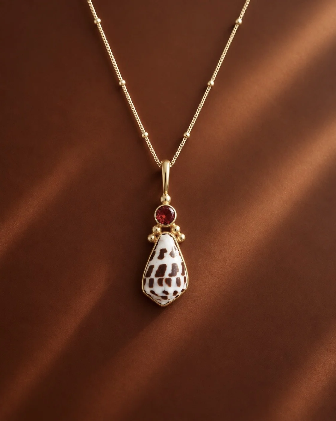 Hebrew and Ruby Pendant