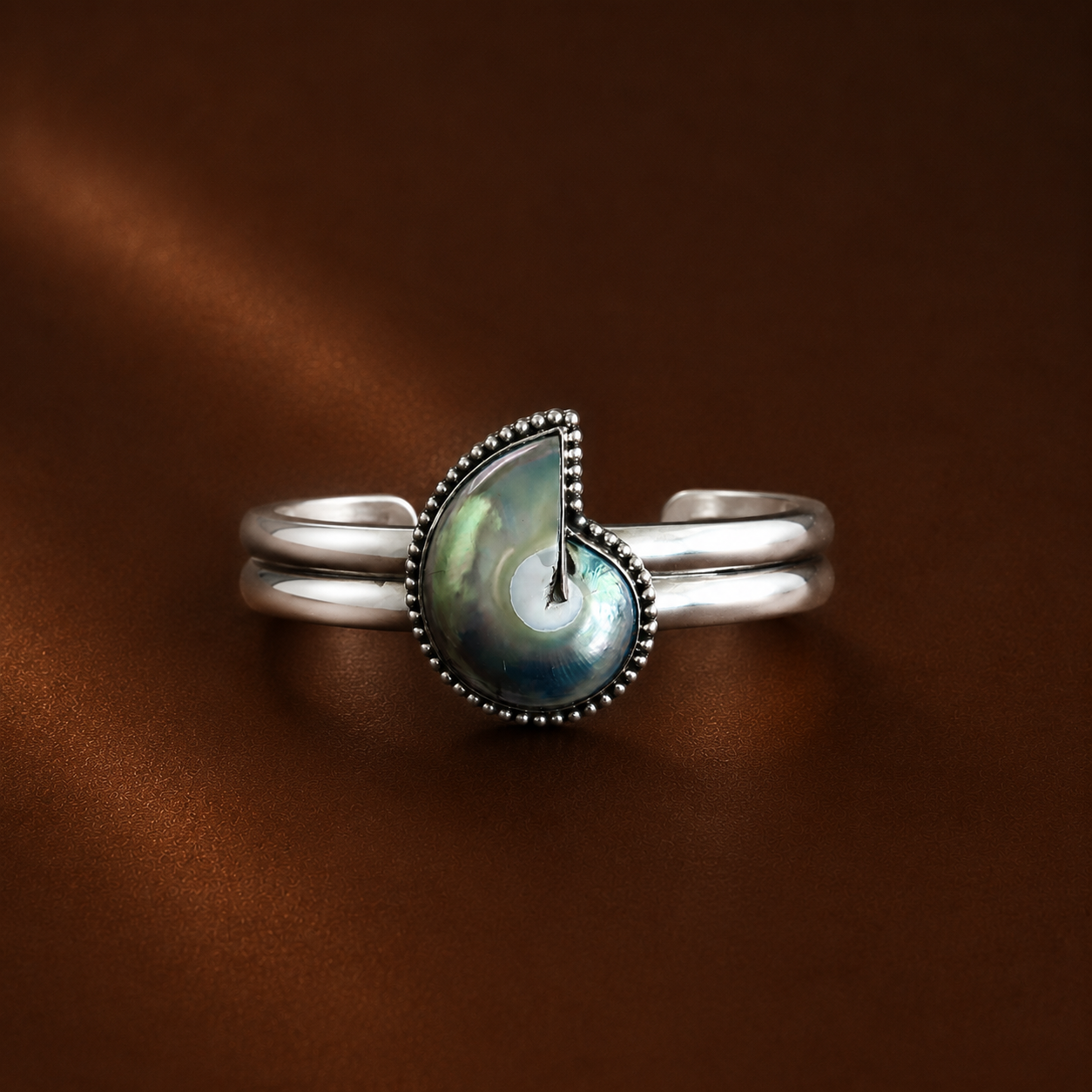 Double banded Nautilus Cuff