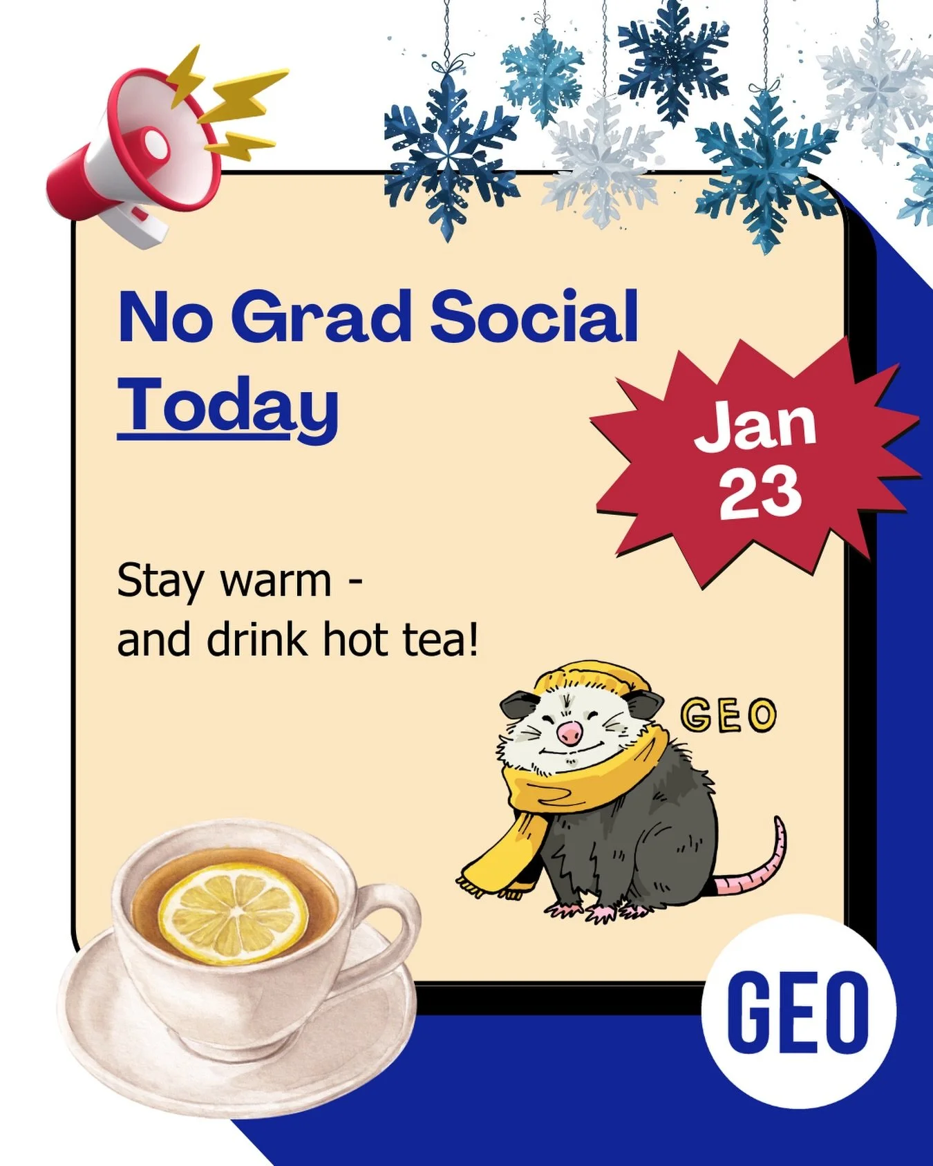 No social at the Hound&rsquo;s Court today!

Warm up at home and stay safe 🫂❄️☕️