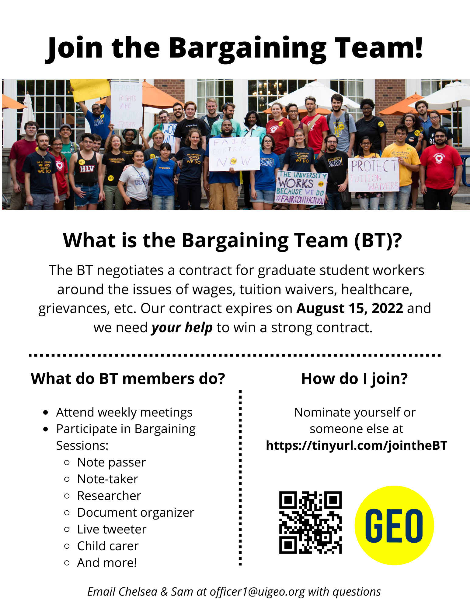 Register for Bargaining Session 7 and Join the Bargaining Team