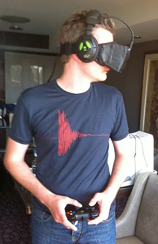 August 18, 2012: Prototype Testing with Palmer Luckey in Cologne Germany