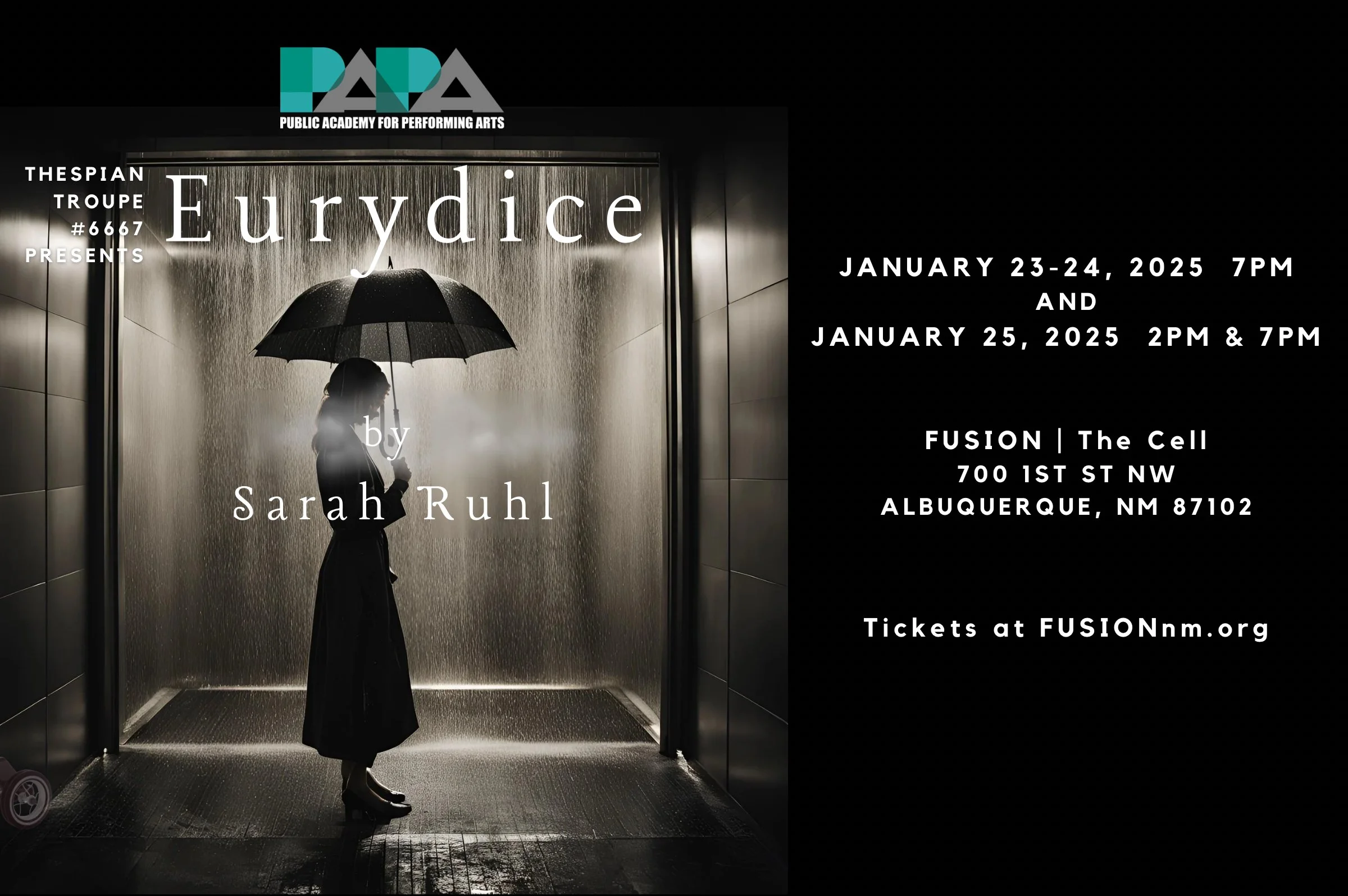 Thespian Troupe #6667 presents EURYDICE by Sarah Ruhl