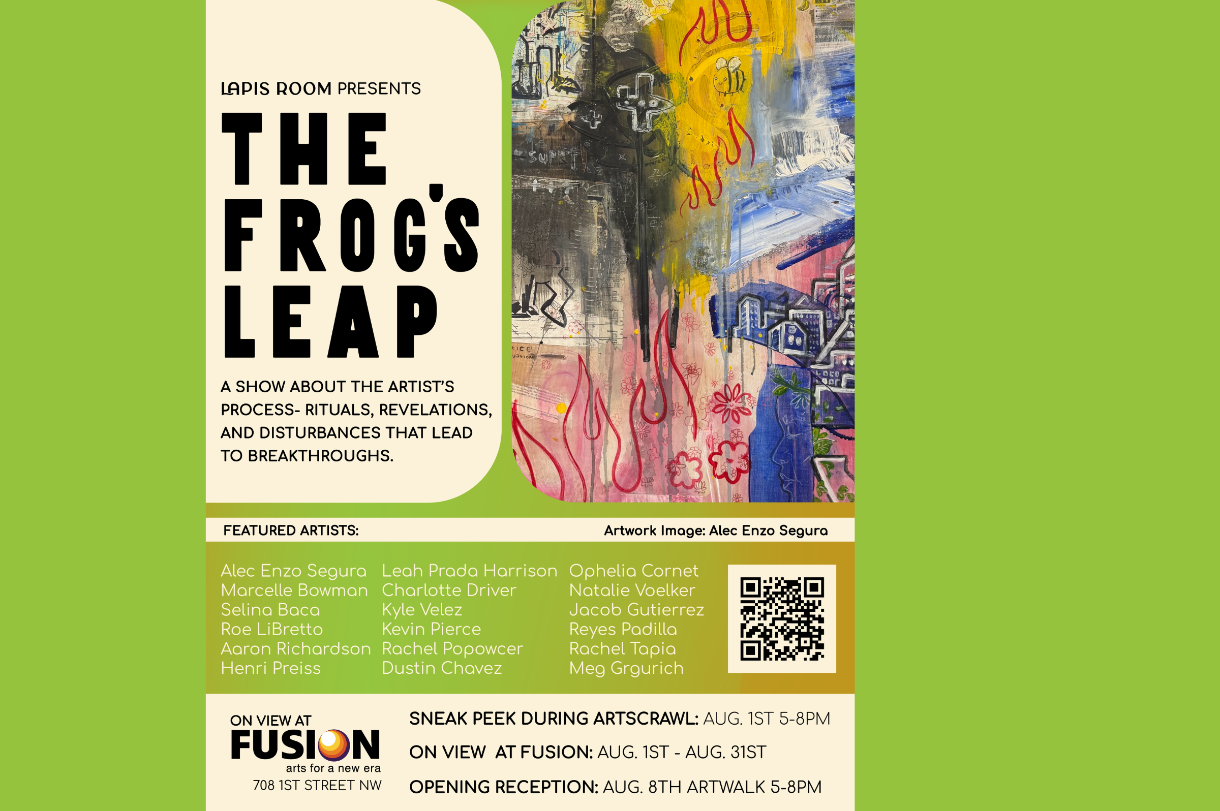 Lapis Room presents The Frog's Leap Exhibition Sneak Peek
