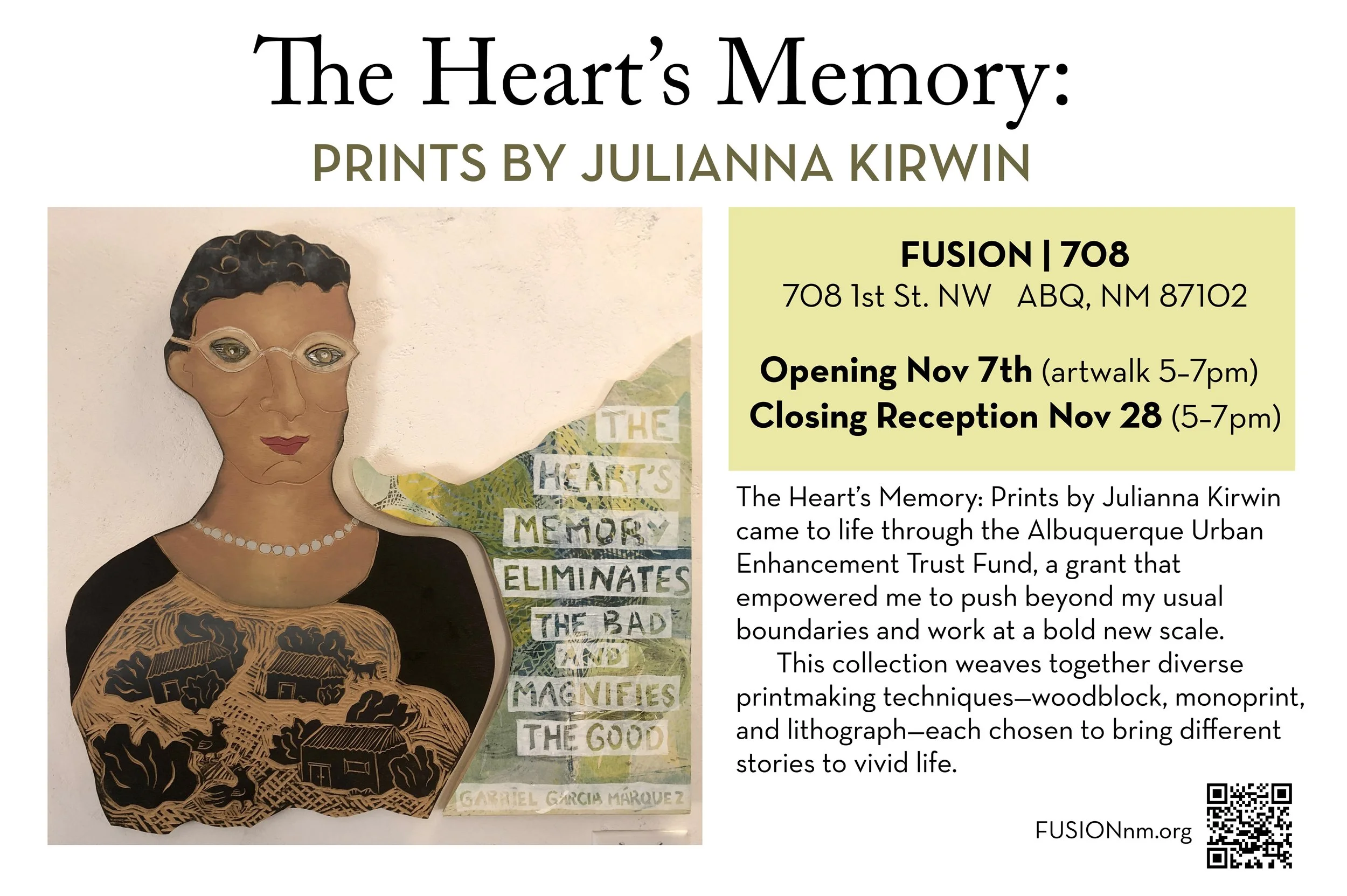 Julianna Kirwin presents The Heart's Memory Exhibition Closing