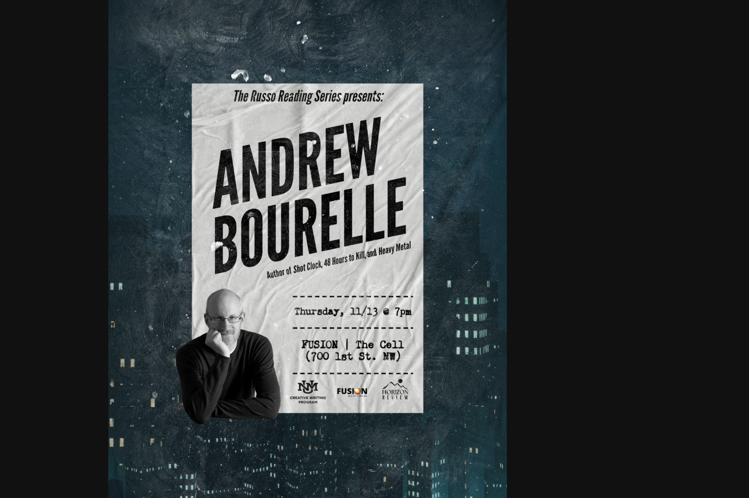 UNM Creative Writing Program presents Andrew Bourelle