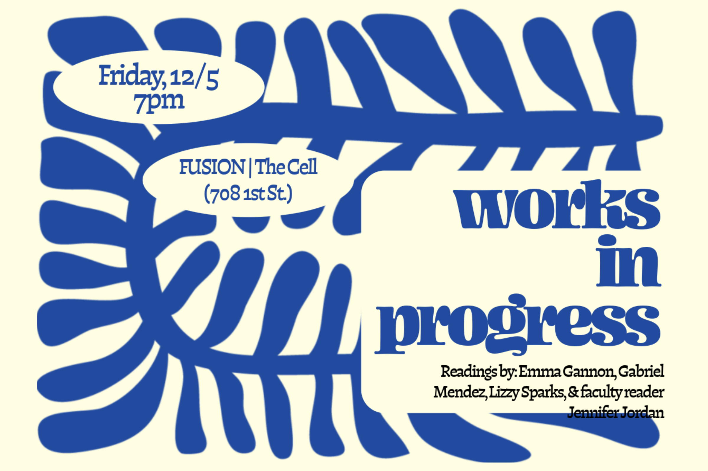 Works in Progress: A Creative Writing MFA Reading Series