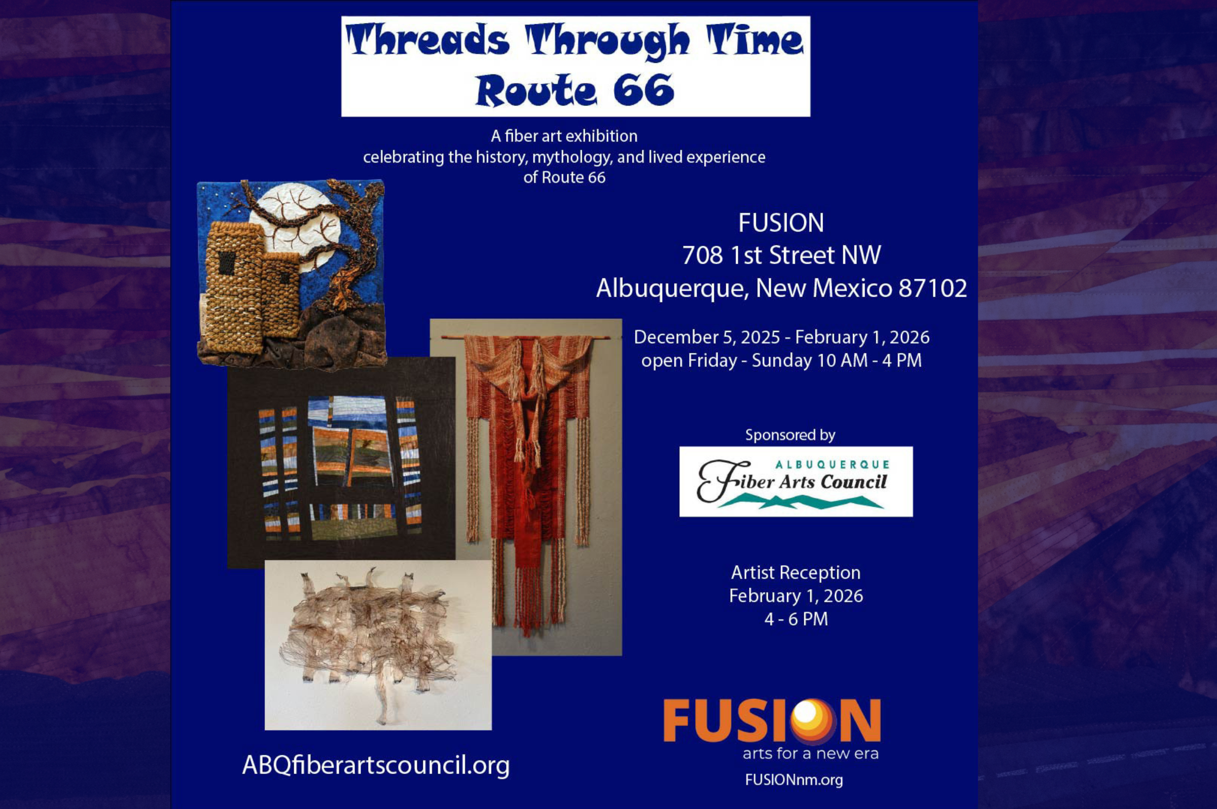 Albuquerque Fiber Arts Council presents "Threads Through Time" Exhibition