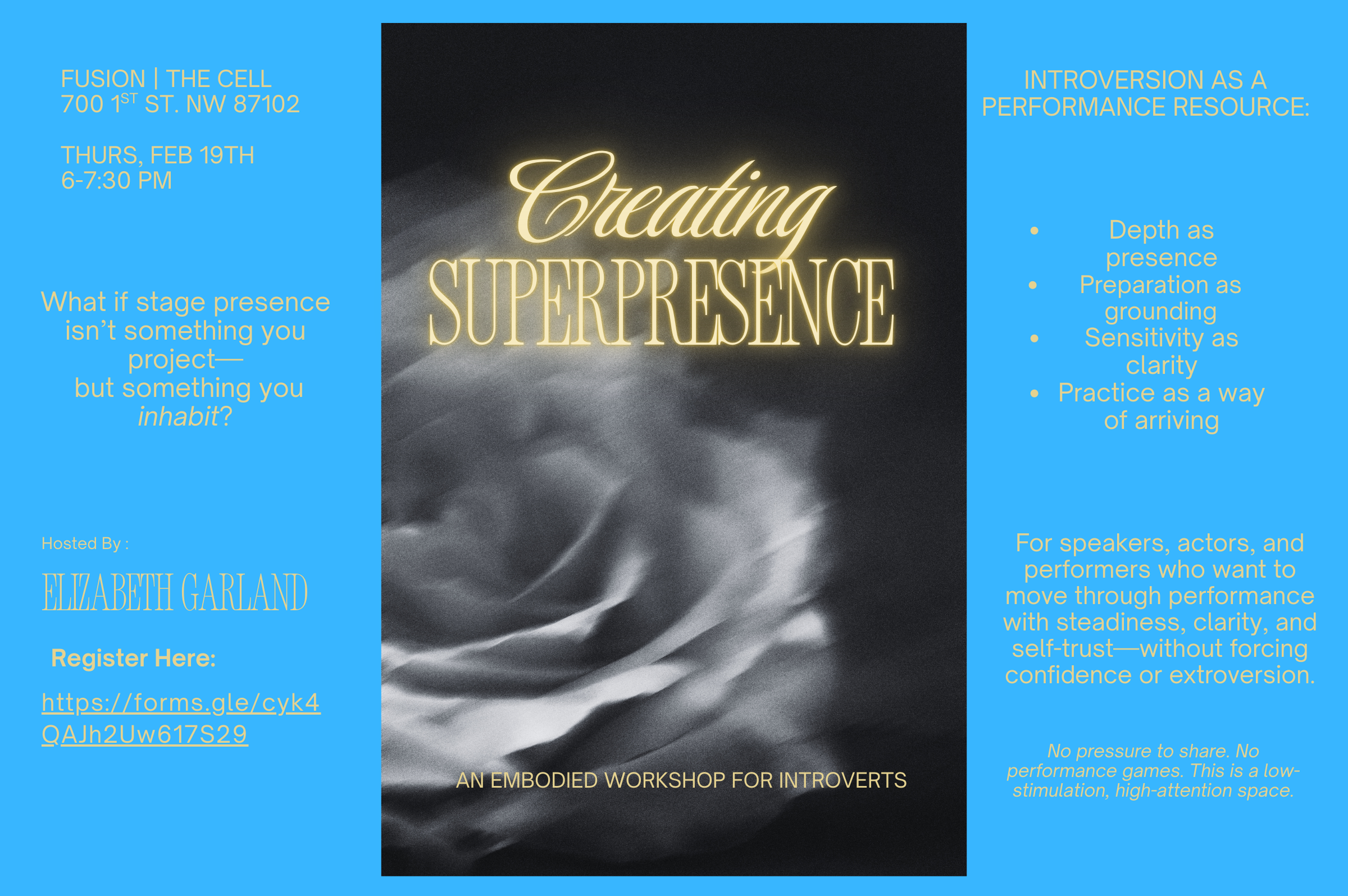 Creating Superpresence: An Embodied Workshop for Introverts