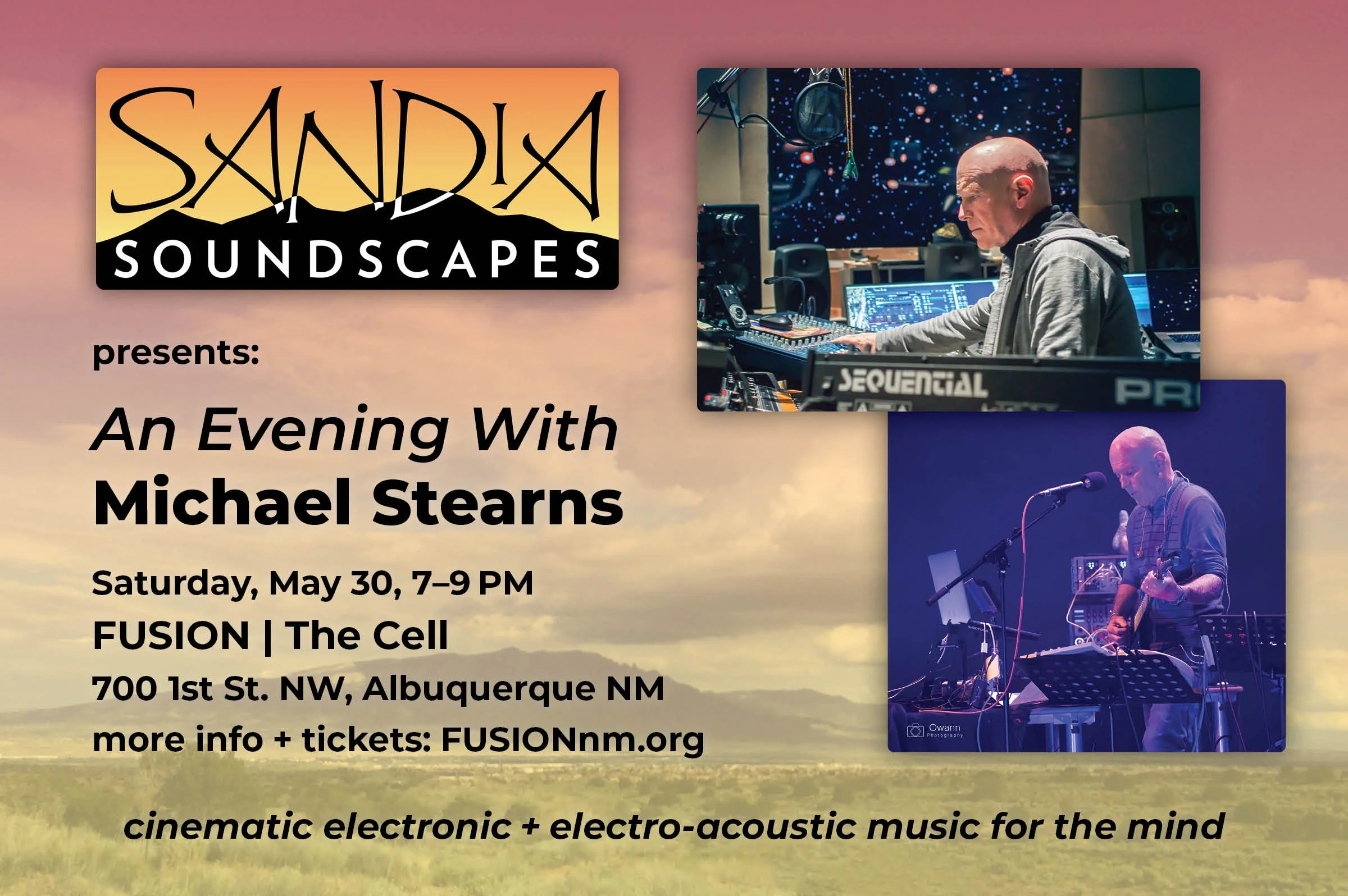 Sandia Soundscapes presents An Evening with Michael Stearns