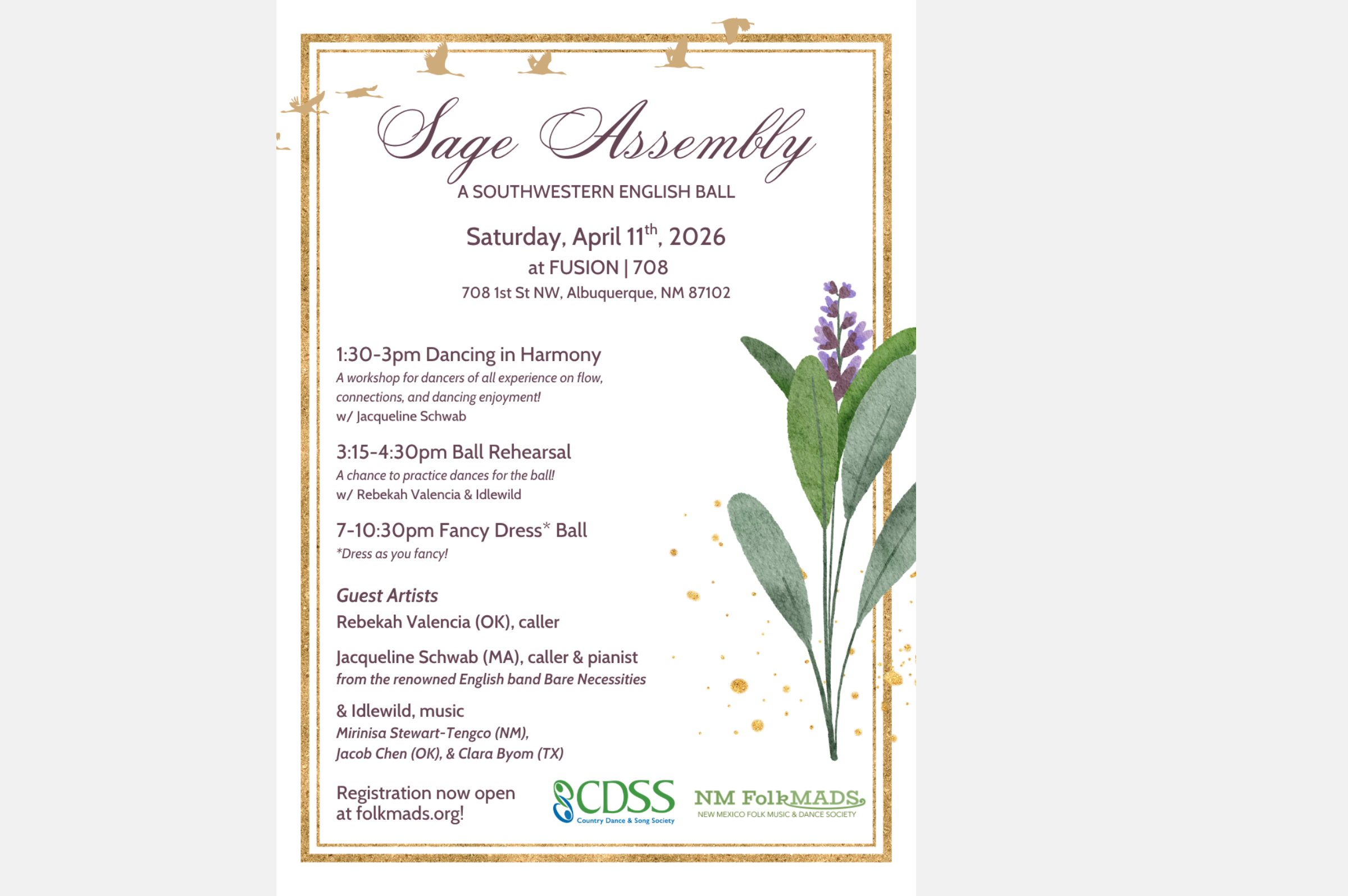 Sage Assembly: A Southwest English Ball!