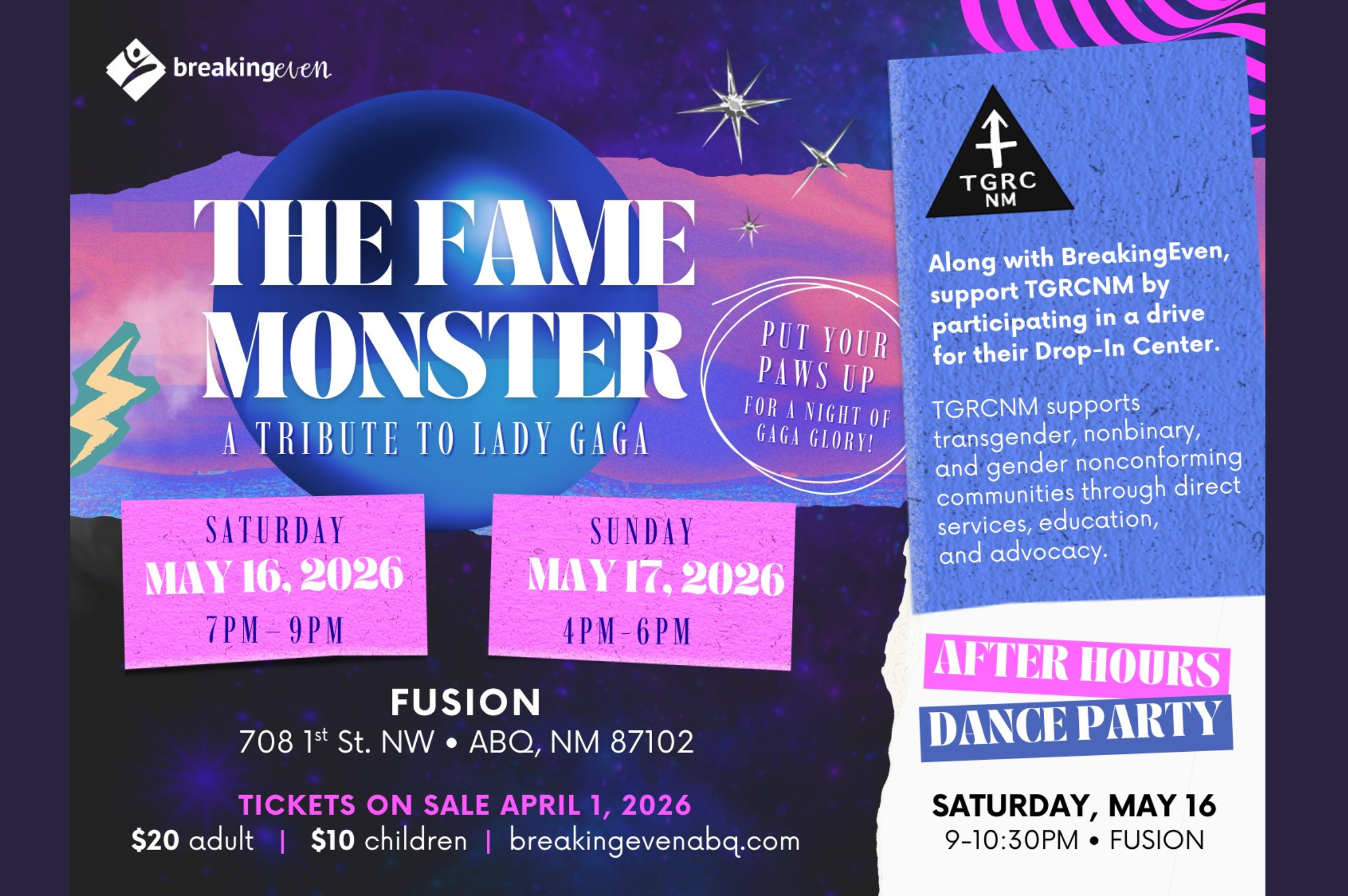 BreakingEven presents The Fame Monster: A Tribute to Lady Gaga