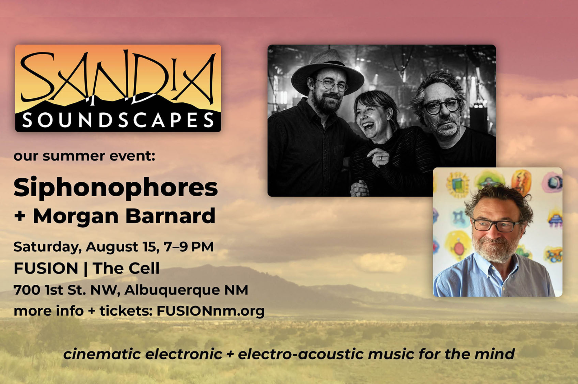 Sandia Soundscapes presents Siphonophores + Morgan Barnard