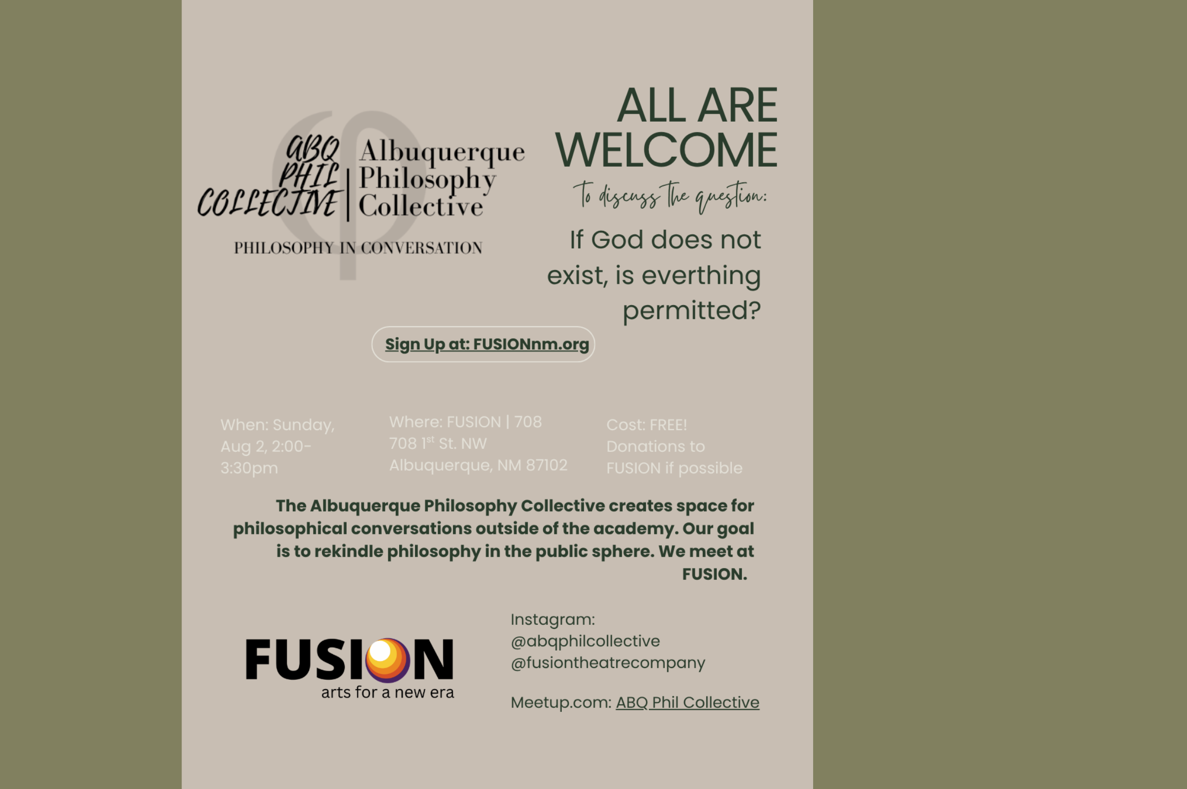 Albuquerque Philosophy Collective Meeting