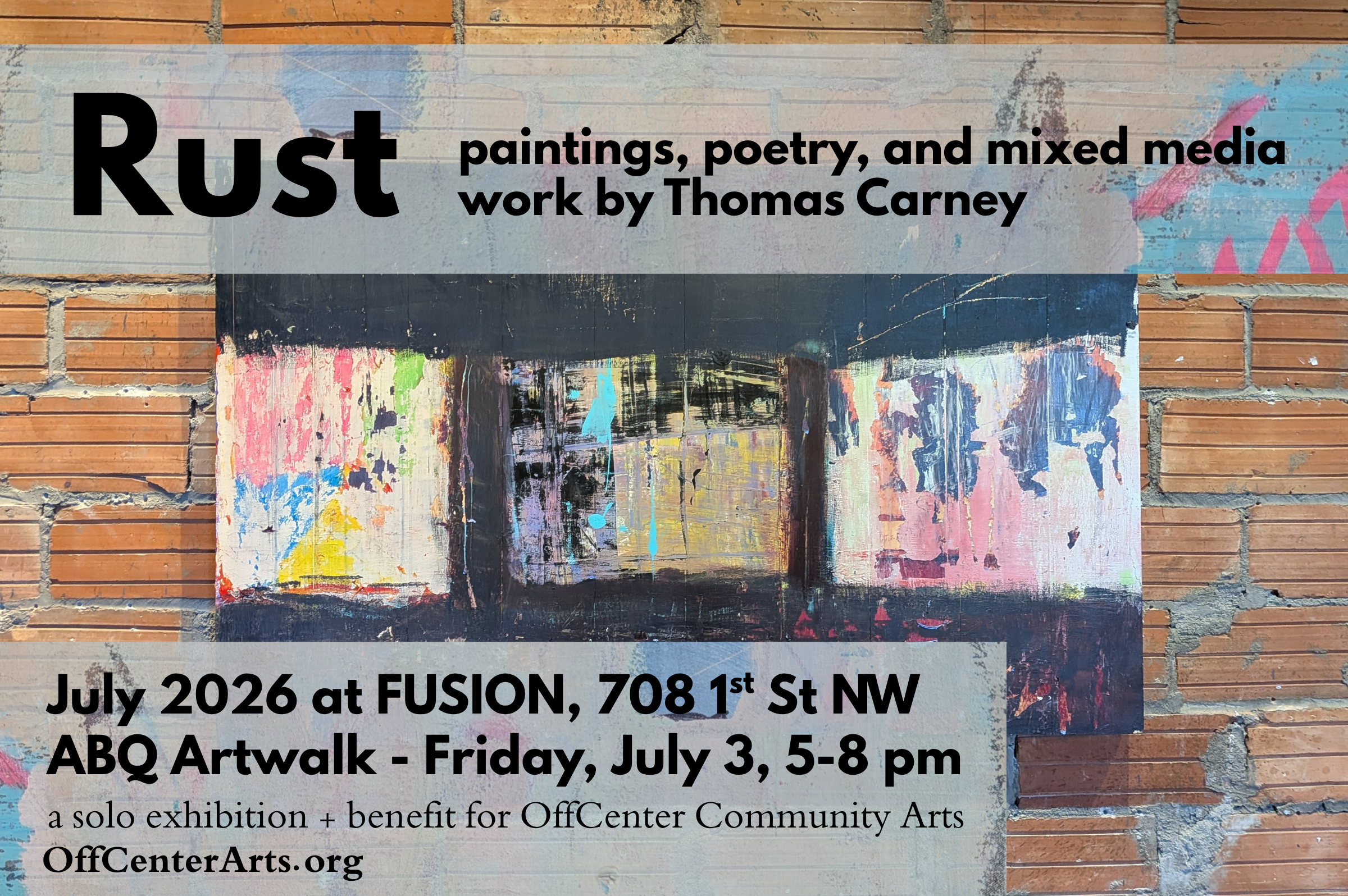 Rust – paintings, poetry, and mixed media work by Thomas Carney&nbsp;