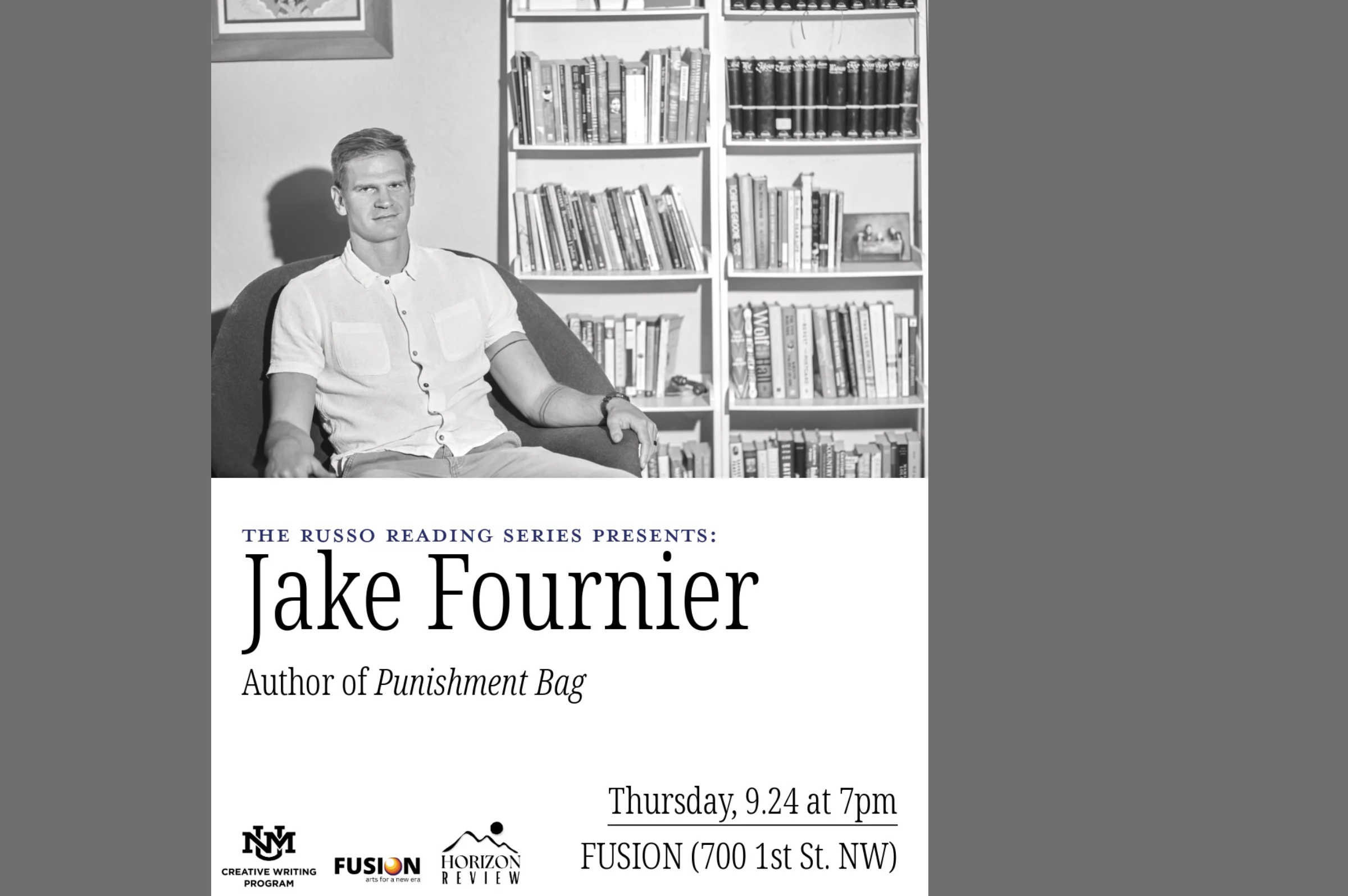 UNM Creative Writing Program presents Jake Fournier