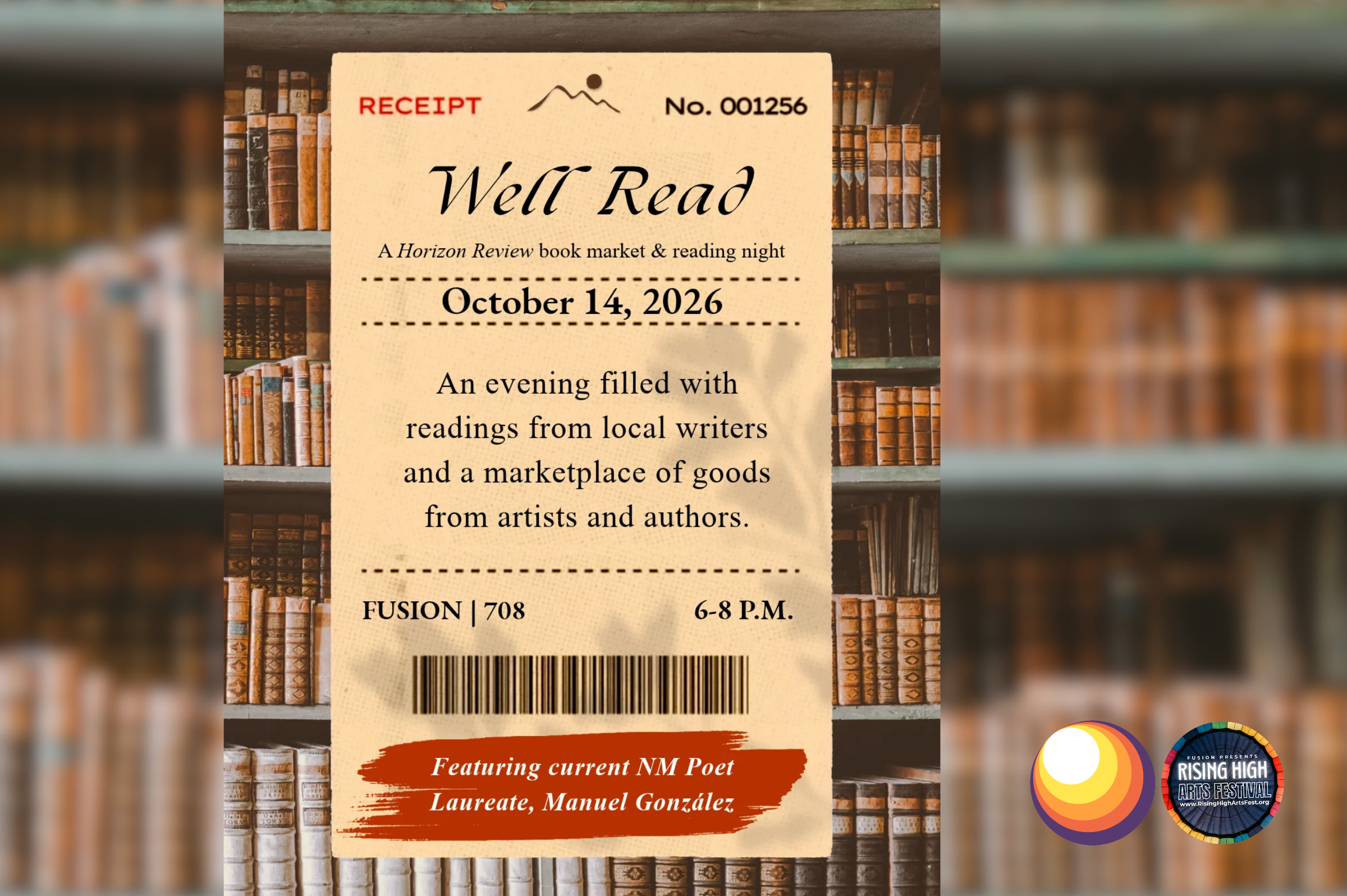 Horizon Review presents Well Read: A Book Market and Reading Night