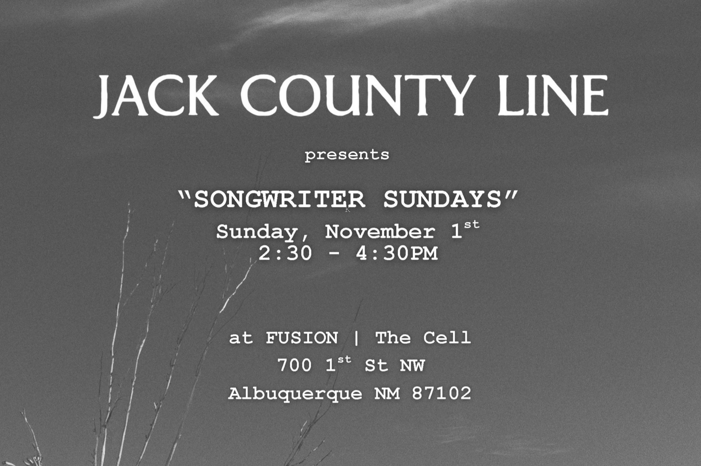 Jack County Line presents “Songwriter Sundays”