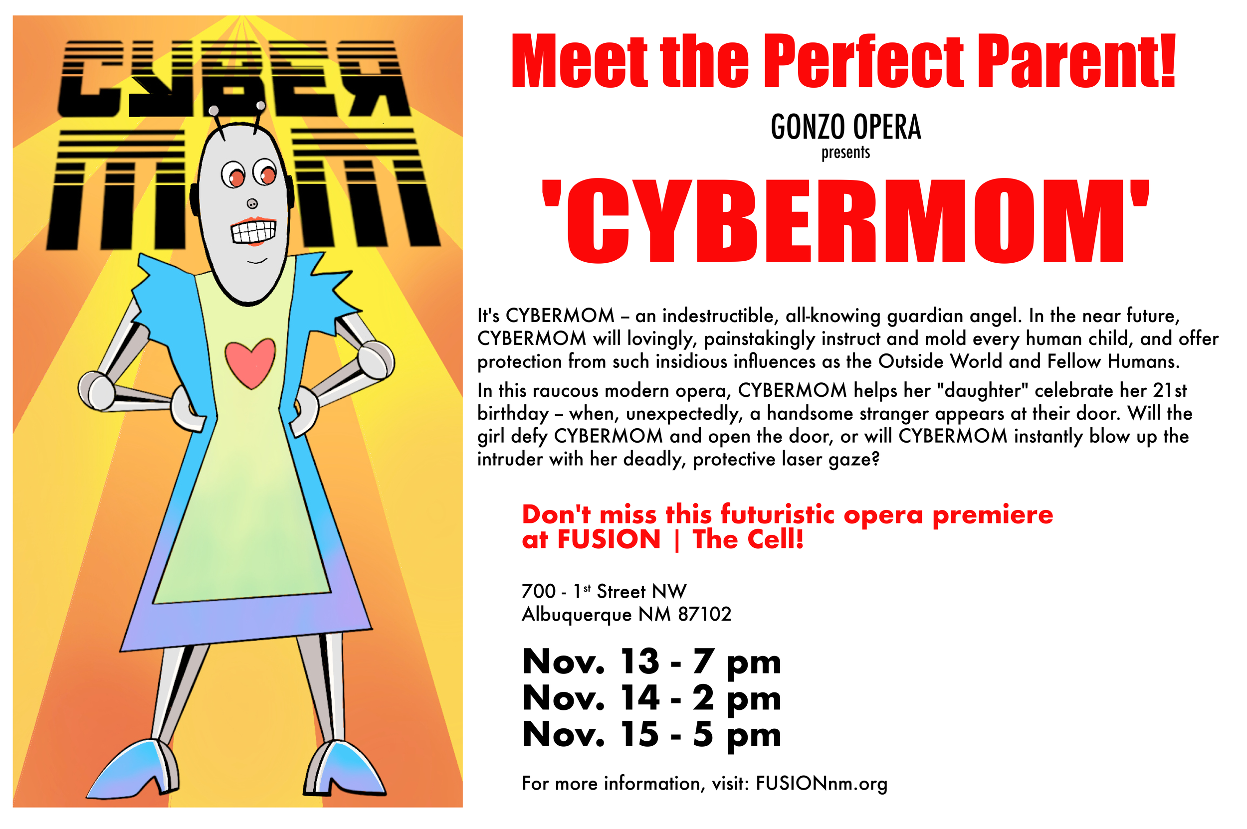 Gonzo Opera presents CYBERMOM: MEET THE PERFECT PARENT