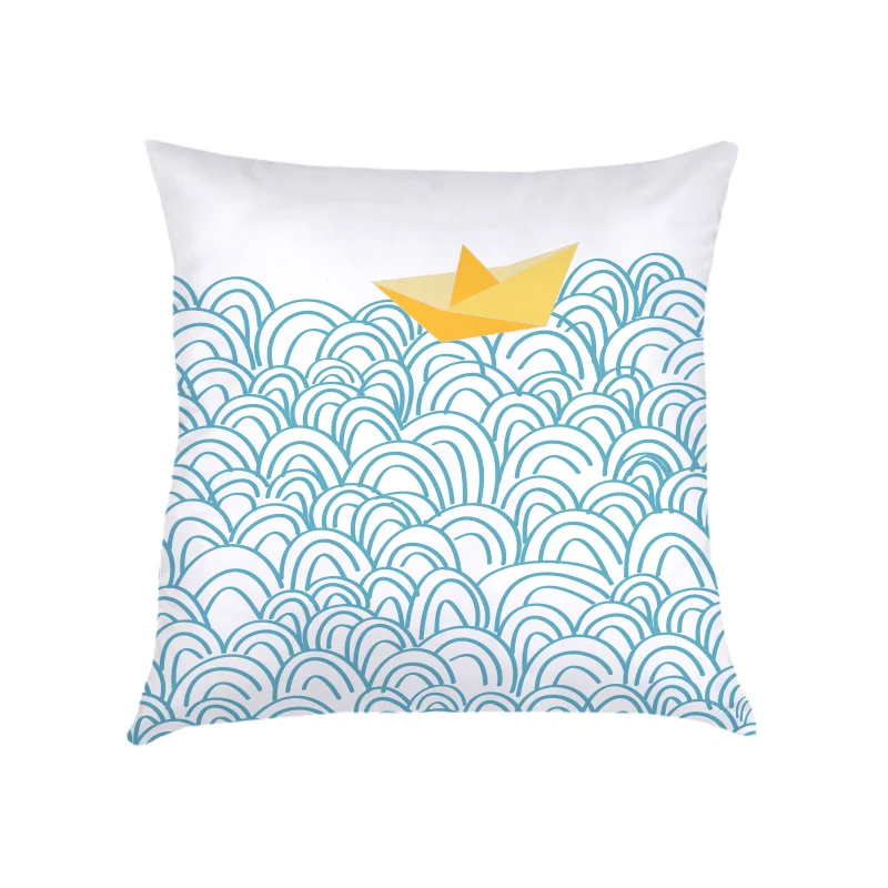 ALMOFADA BARQUINHO (CAPA + RECHEIO) | 50X50CM | R$159,00 COD: KIDS_AZ_0007 CAPAS PODEM SER VENDIDAS SEPARADAMENTE - VALOR R$139,00
