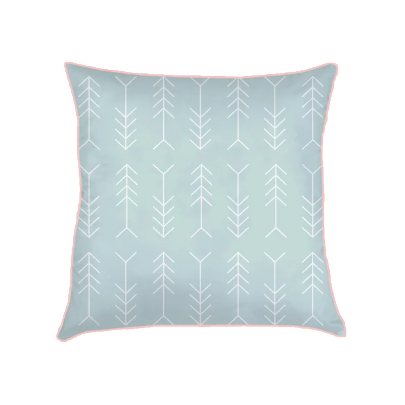 ALMOFADA setas (CAPA + RECHEIO) | azul acqua - vivo rosa | 50X50CM | R$159,00 cod: KIDS_MEN_0064 CAPAS PODEM SER VENDIDAS SEPARADAMENTE - VALOR R$139,00
