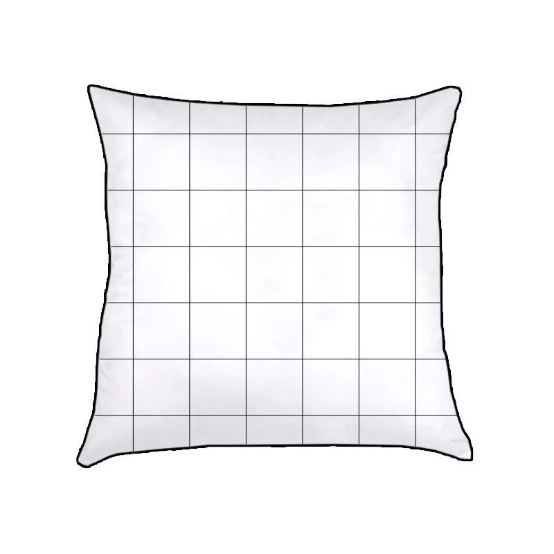 ALMOFADA GRID (CAPA + RECHEIO) | FUNDO BRANCO VIVO PRETO | 50X50CM | R$159,00 COD: KIDS_PR_0077 CAPAS PODEM SER VENDIDAS SEPARADAMENTE - VALOR R$139,00