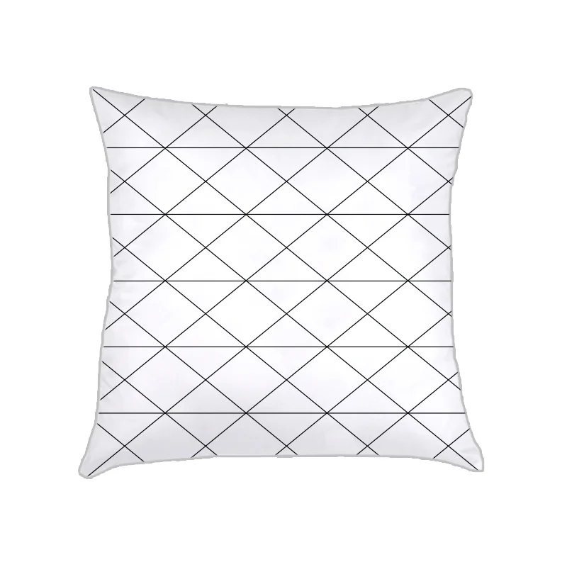 ESTOU EM PRODUÇÃO! JÁ JÁ VOLTO PARA O ESTOQUE! ALMOFADA GEOMÉTRICO (CAPA + RECHEIO) | PRETO FUNDO BRANCO E VIVO CINZA | 50X50CM | R$159,00 COD: KIDS_PR_0075 CAPAS PODEM SER VENDIDAS SEPARADAMENTE - VALOR R$139,00