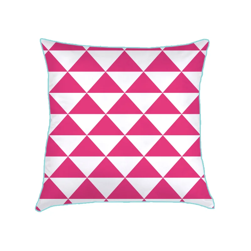 ESTOU EM PRODUÇÃO! JÁ JÁ VOLTO PARA O ESTOQUE! ALMOFADA TRIANGULOS (capa + recheio) | VIVO ACQUA | 50x50cm | R$159,00 CApas podem ser vendidas separadamente - valor R$139,00