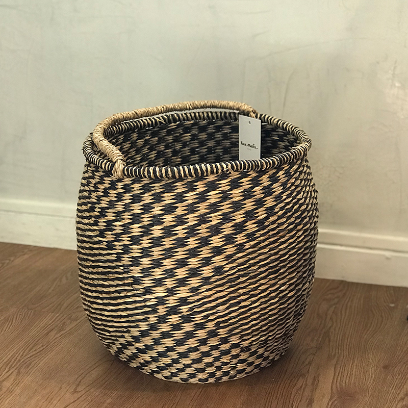 CESTO FIBRA NATURAL COM ALÇA EM FIBRA - tamanho 30cm x 33cm - R$229,00 COD:CS_FIB_0013