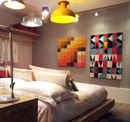 TELA PIXEL 1,20 X 0,80M - PALETA POR DO SOL PROJETO ARQDE - MOSTRA MORAR MAIS