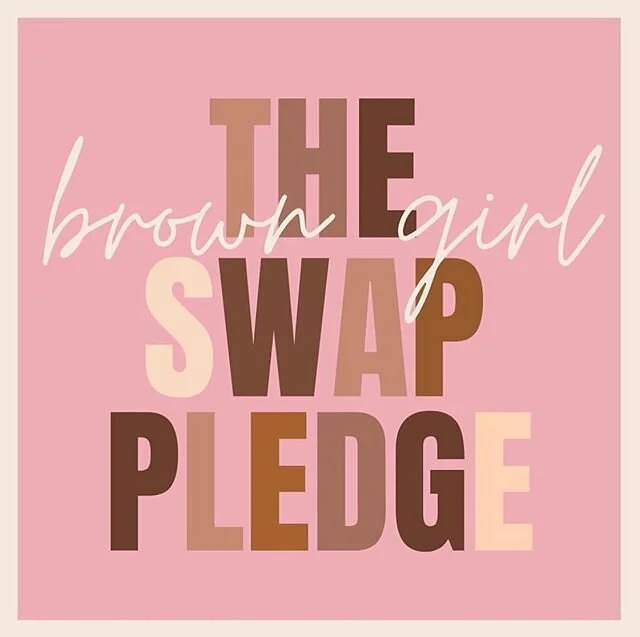 I Pledge ❤️
.
It is my honor to announce and invite you to pledge with me, share, &amp; follow @browngirlswap

Just like @taibeau I fell in love with beauty as a little girl watching my grandmother Carmella apply her signature red lipstick. The #brow