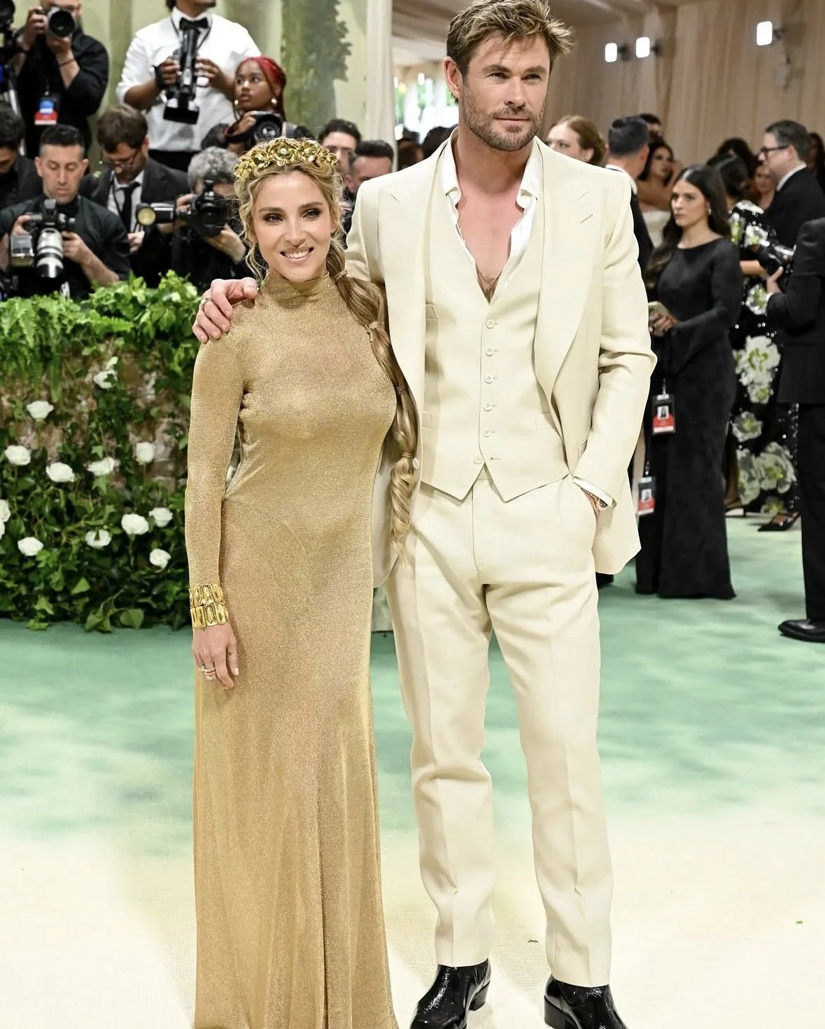  Facial prior to glam on Elsa Pataky for Met Gala 2024 