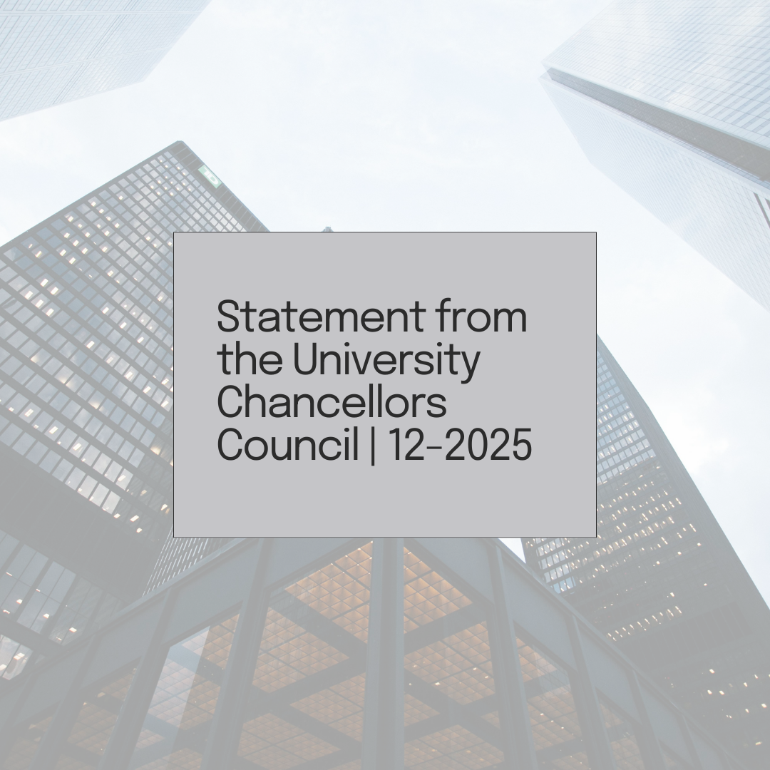Statement from the University Chancellors Council