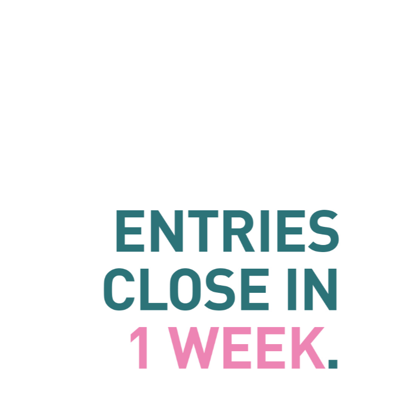 Entries close in 1 week