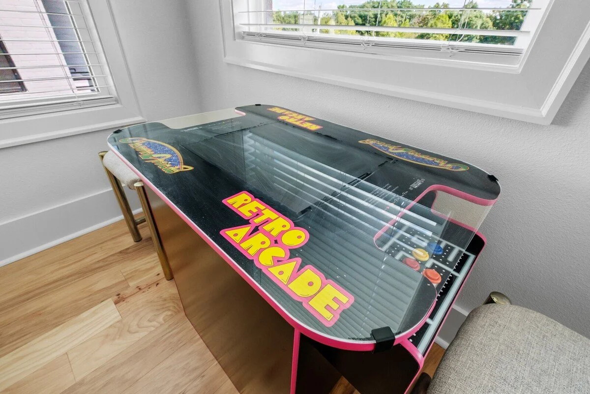 In the mood for a nostalgic round of Pac Man, our Retro Arcade game has over 500 games to choose from! Plus, we also have board games available.