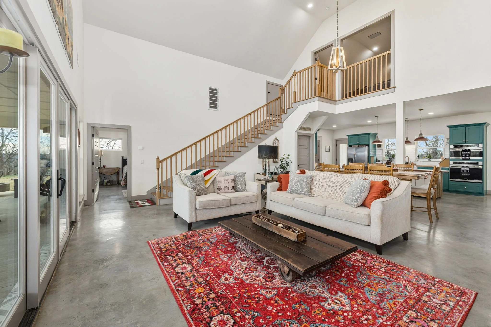 Head upstairs to the loft for a surprise.