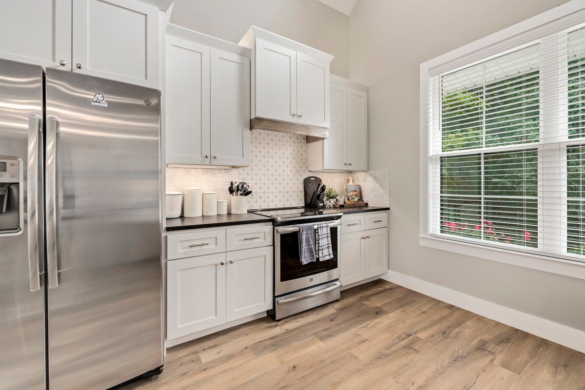 Tons of natural light filters throughout our home.