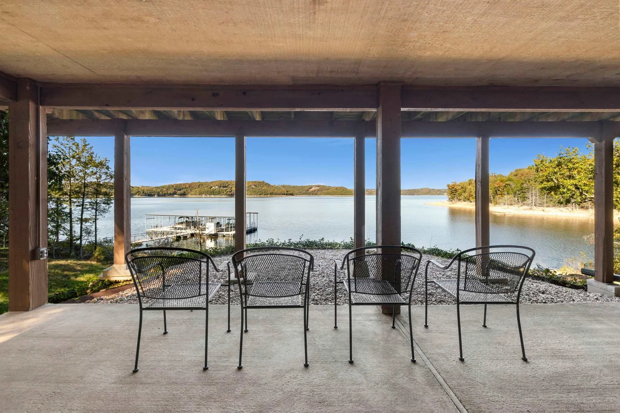 Covered patio accessible from Downstairs bedrooms.