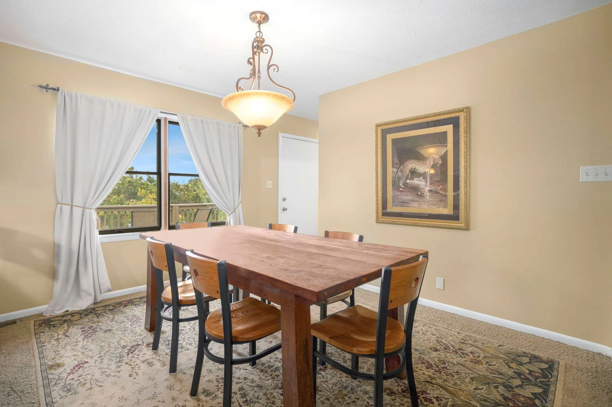 Share stories of your adventures of the day as you sit down for dinner in the dining room.