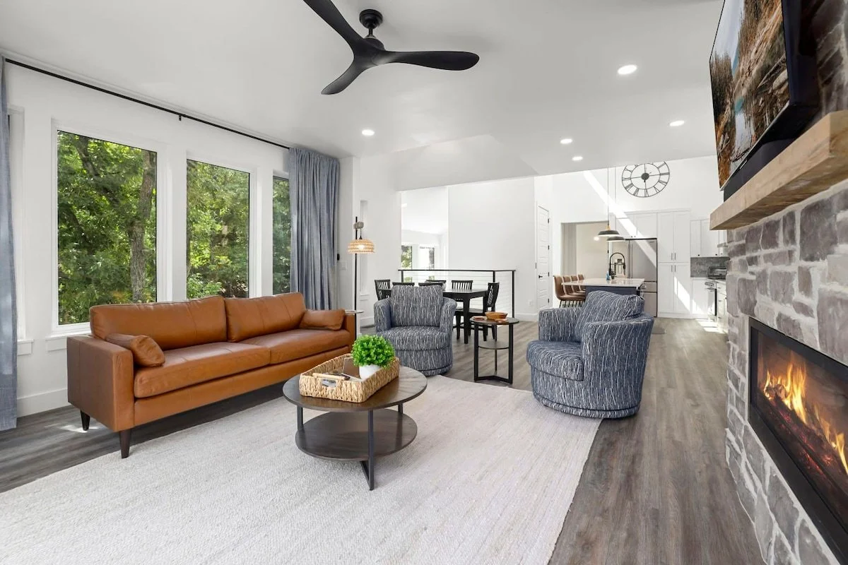 All the way on the top is our main living room and kitchen!