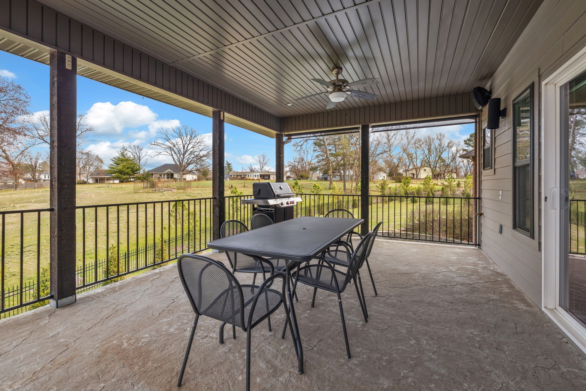 Eat al fresco on the patio.