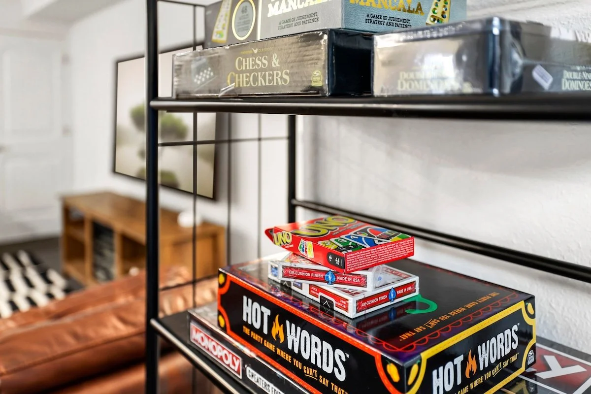 You will find a great selections on board games.