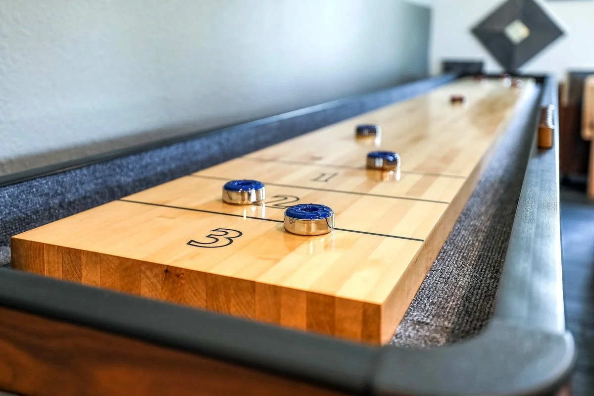 Don't miss out on a game of shuffleboard.